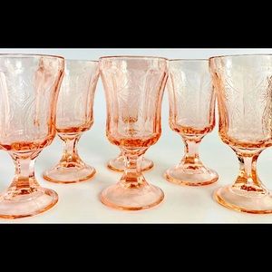 Vintage Blush Goblets